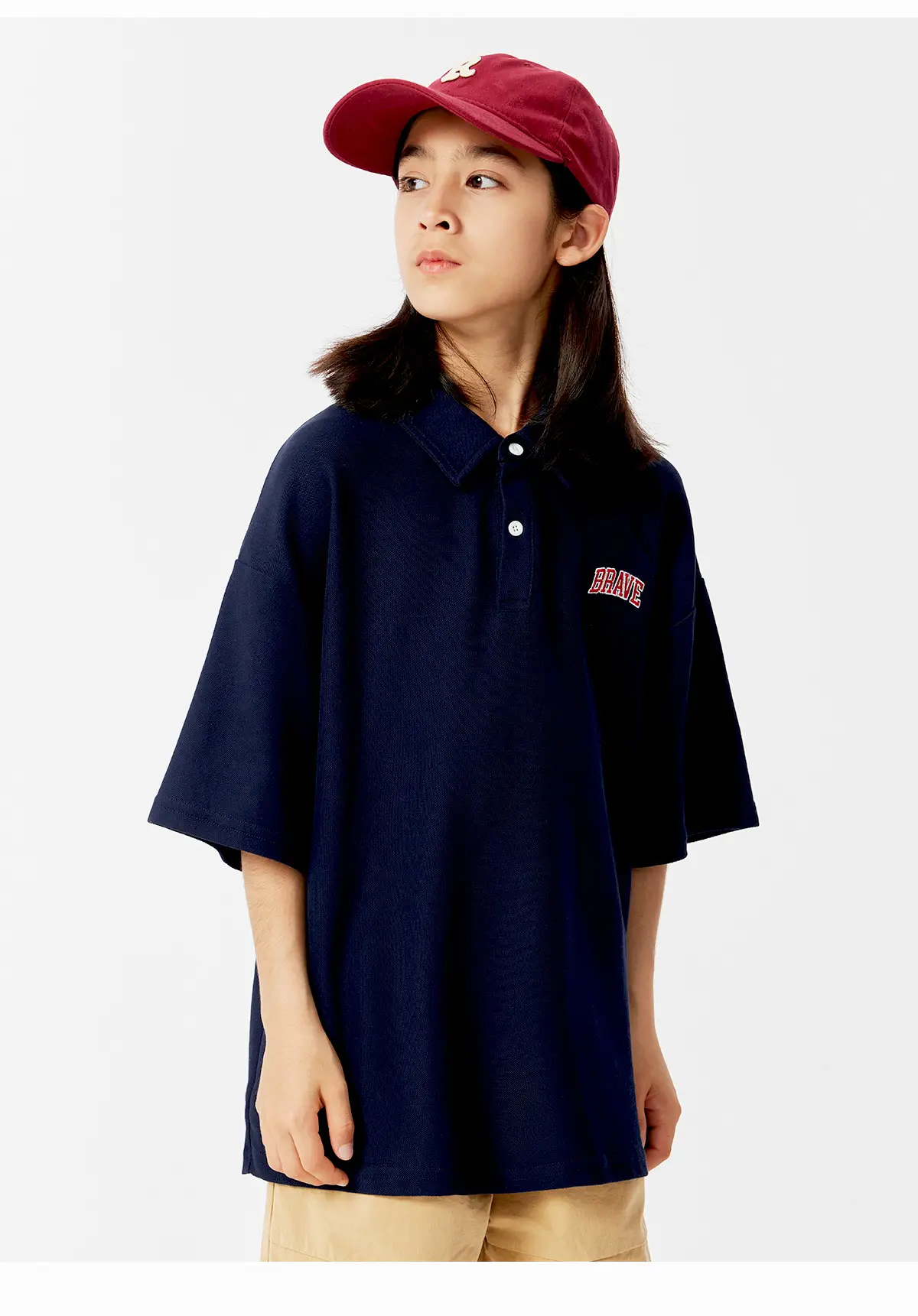Kids Boys Navy Polo T-Shirt Short Sleeve — feature 20
