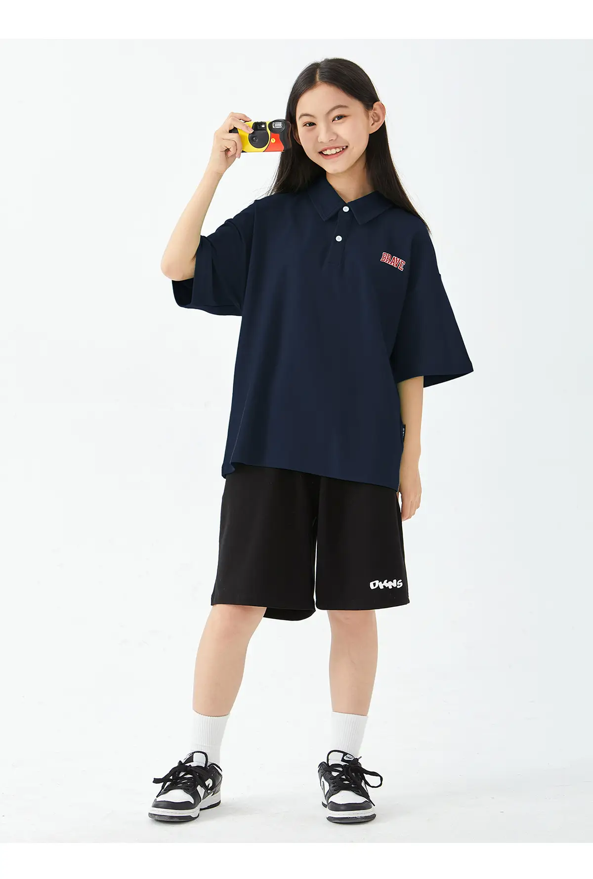 Kids Boys Navy Polo T-Shirt Short Sleeve — feature 22