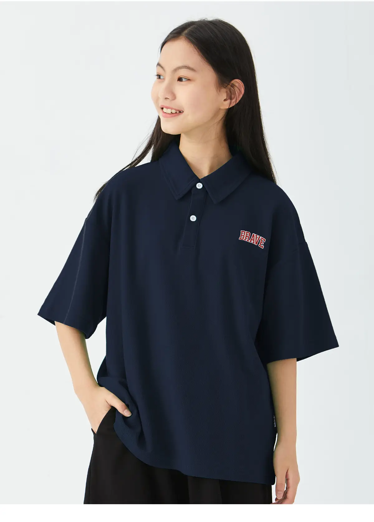 Kids Boys Navy Polo T-Shirt Short Sleeve — feature 23