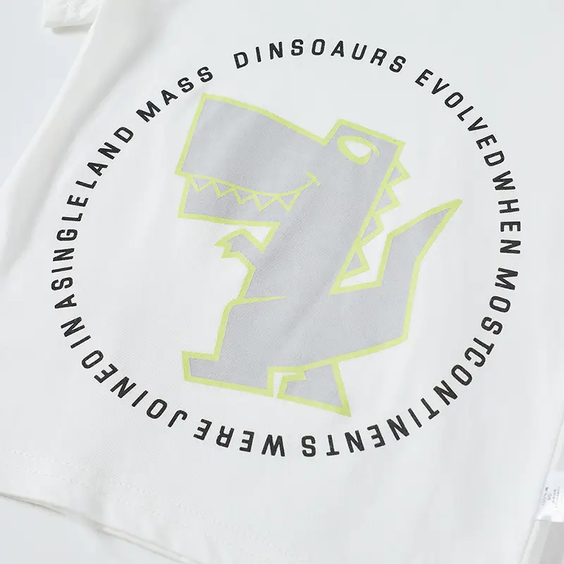 Boys T-Shirt Reflective Cotton Summer Wear - Image 3
