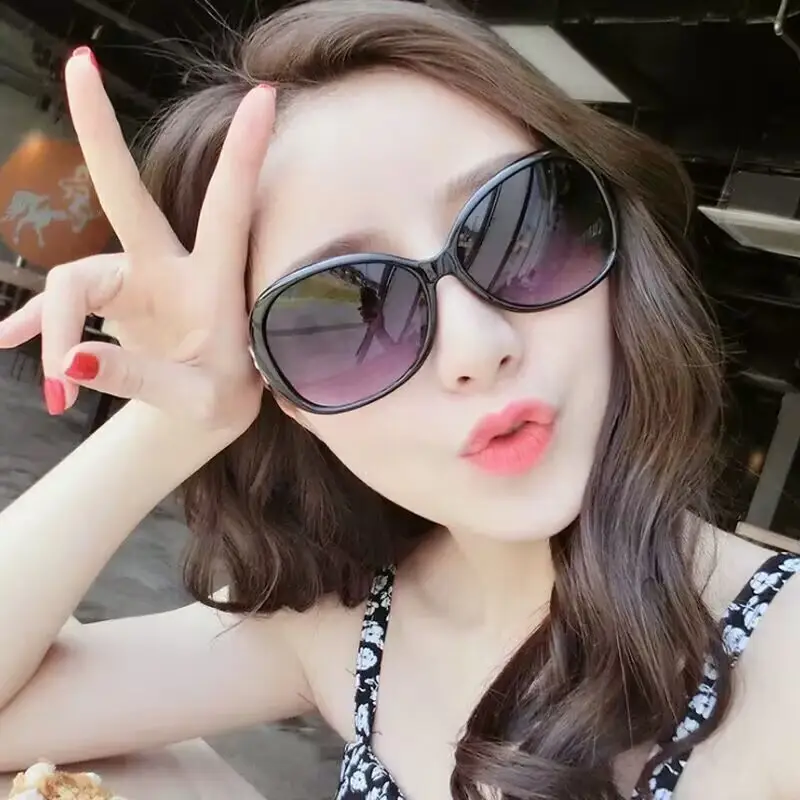 Classic Double-Buckle Sunglasses for Women Anti-Uv Internet Celebrity Fashionable Personalized Large-Frame Sunglasses - Image 7