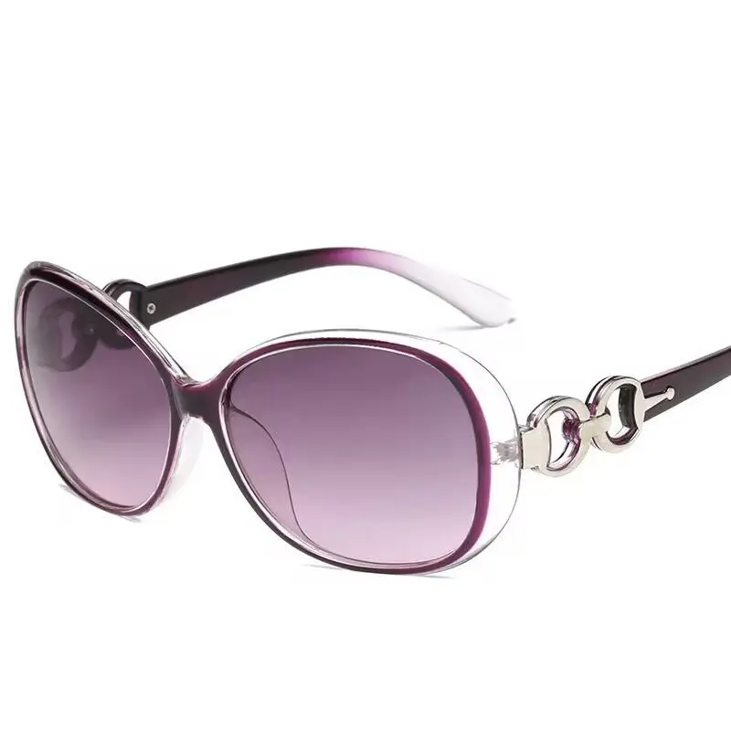Classic Double-Buckle Sunglasses for Women Anti-Uv Internet Celebrity Fashionable Personalized Large-Frame Sunglasses - Image 10