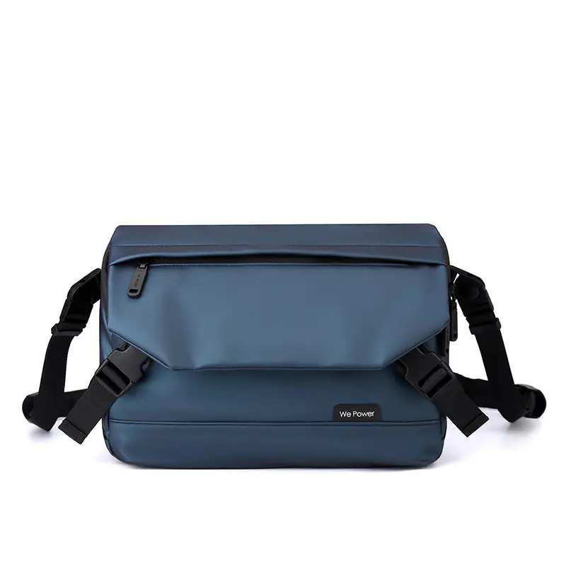 Men's Black Crossbody Shoulder Bag Large Capacity