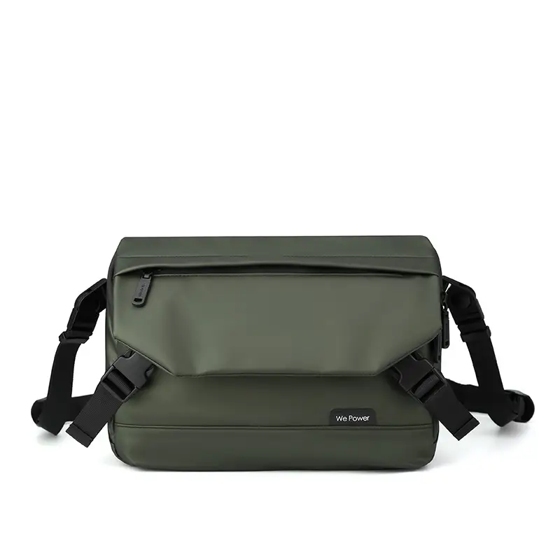 Men's Black Crossbody Shoulder Bag Large Capacity