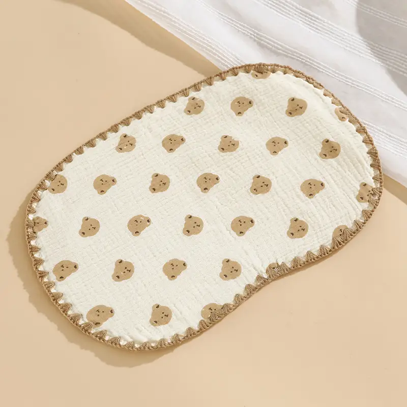 Pure Cotton Newborn Baby Pillow Cloud 0-1Yr Flat Towel