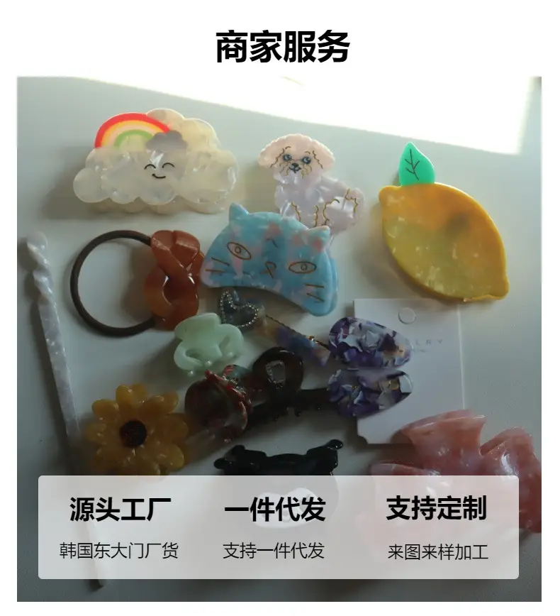 Korean Style Fresh Bow Hairpin with Gold Label — feature 12