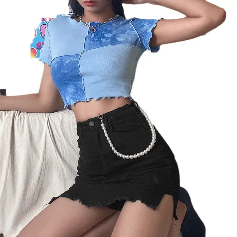 Purple Sequin Crop Top for Women 2024 - Image 7