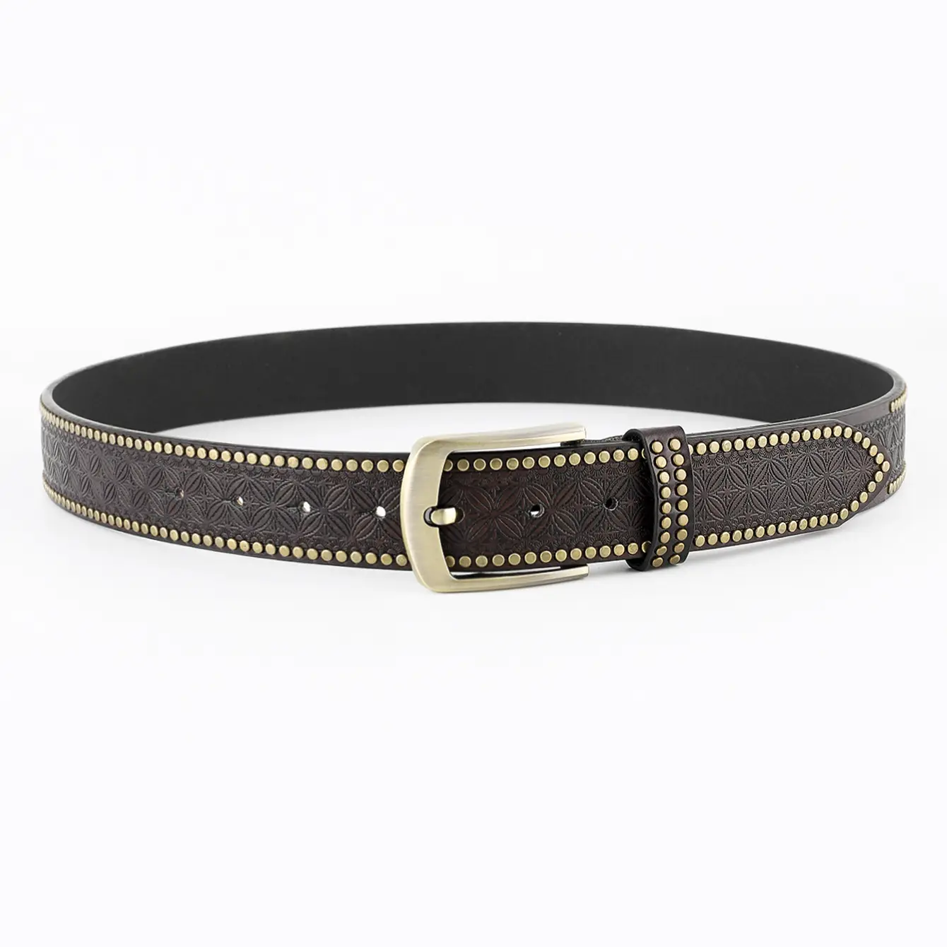 Western Denim Belt Niuron Big Slab Retro Men's Punk PU Belt โ feature 17