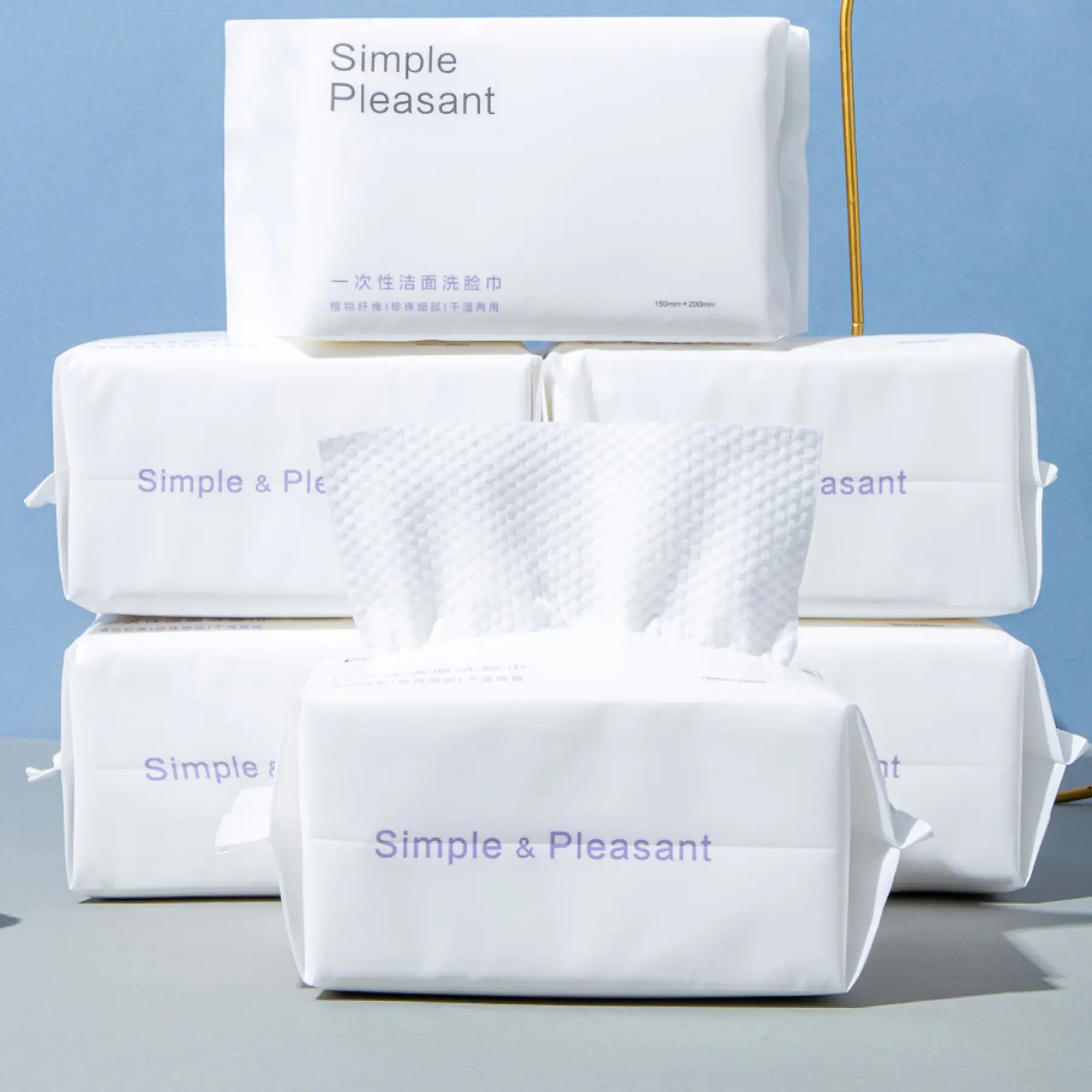 Disposable Cotton Face Towel Green Gift Pack - Image 9