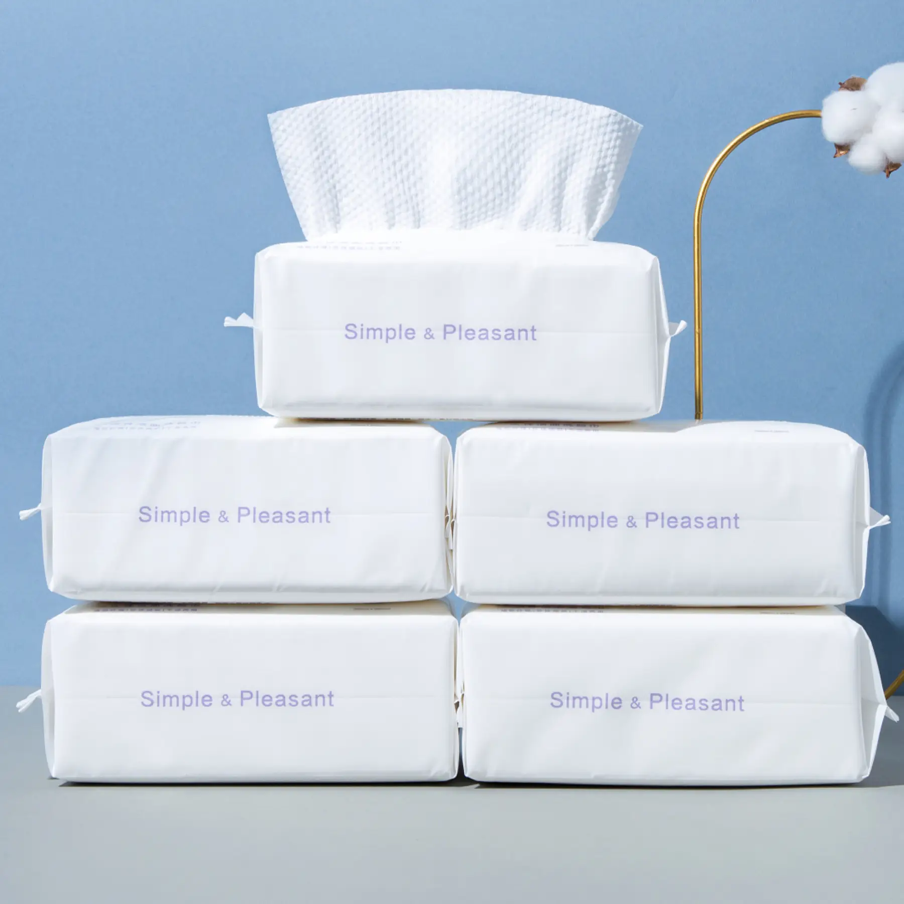 Disposable Cotton Face Towel Green Gift Pack - Image 10