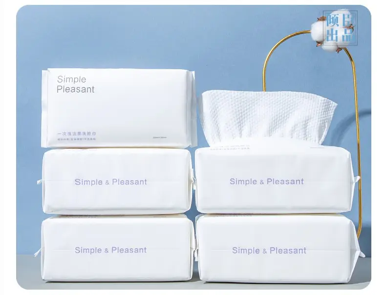 Disposable Cotton Face Towel Green Gift Pack — feature 15