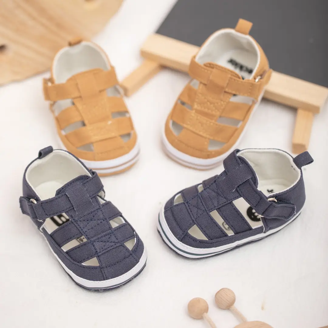 2023 new baby sandals summer closed toe soft bottom non-slip toddler shoes hollow breathable baby shoes children's shoes - Image 3