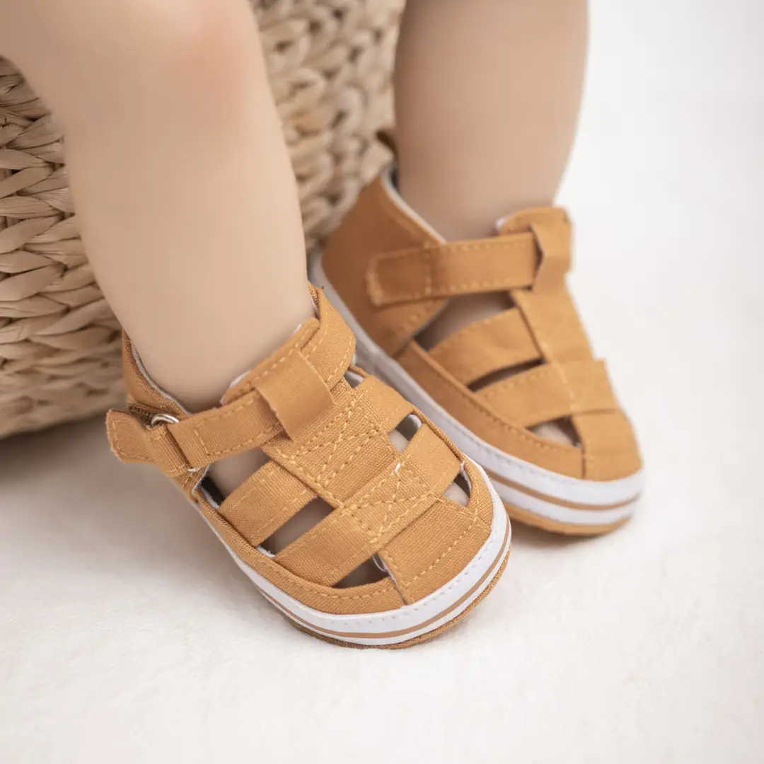 2023 new baby sandals summer closed toe soft bottom non-slip toddler shoes hollow breathable baby shoes children's shoes - Image 6