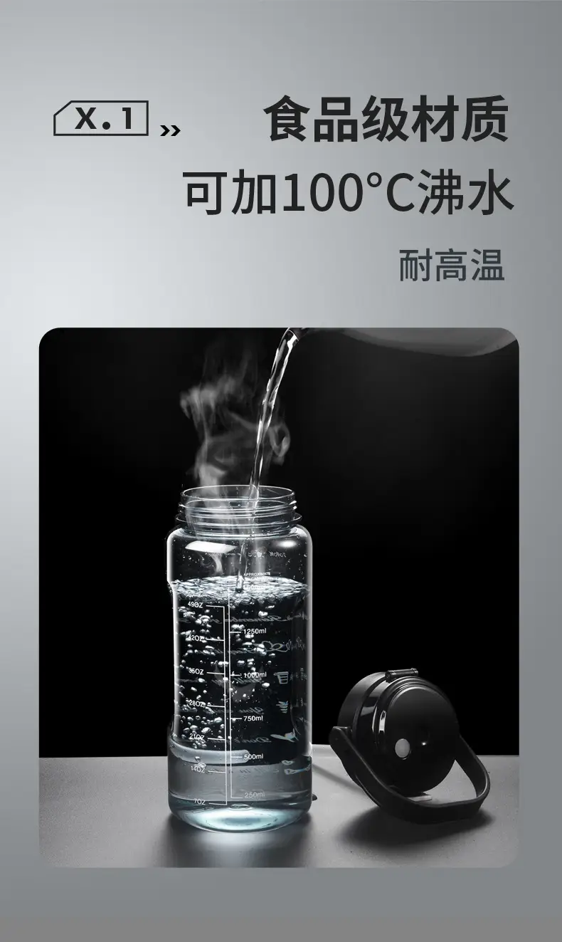 Summer Large-Capacity Plastic Water Cup with Straw Double Drinking Cup Portable Fitness Sports Water Cup Kettle Plastic Cup Customization — feature 16