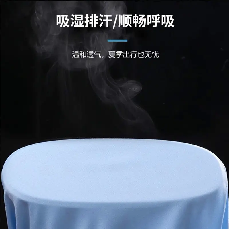 Summer Modal Men Shirt Solid Blue Breathable Business Wear - Image 9