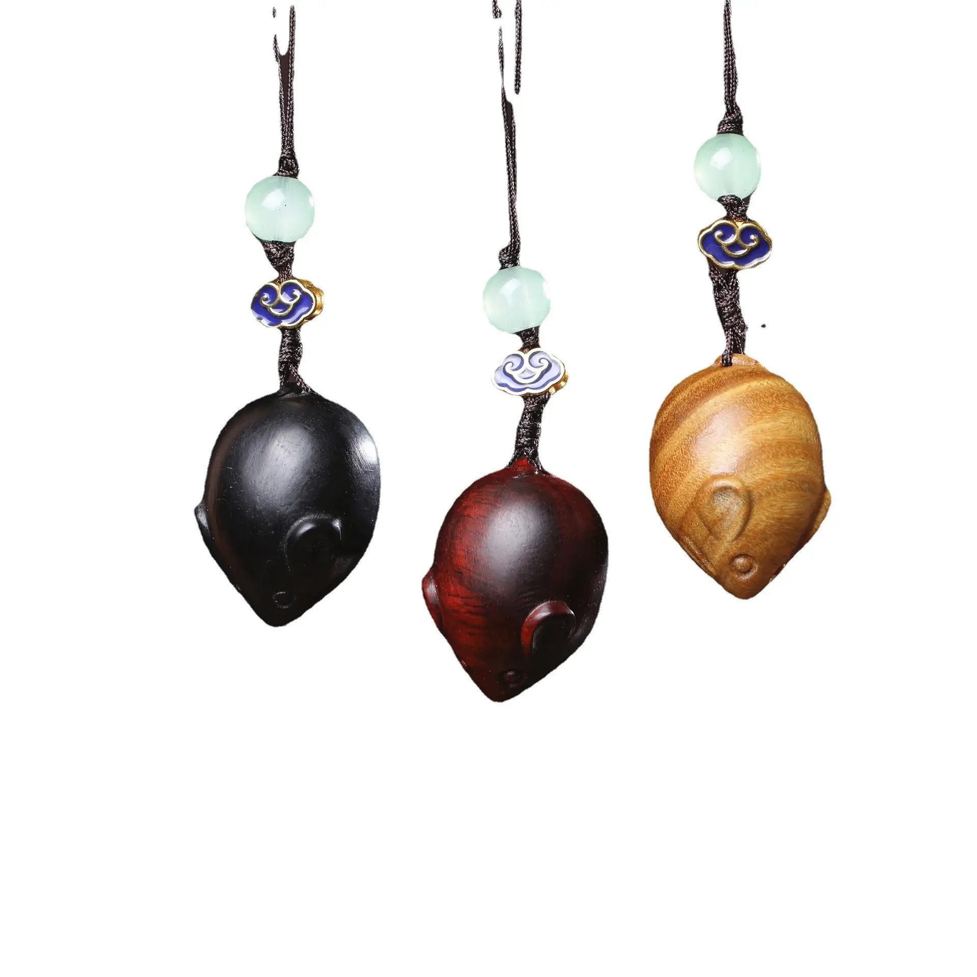 Black Zodiac Mouse Mobile Phone Pendant Jewelry Keychain - Image 7