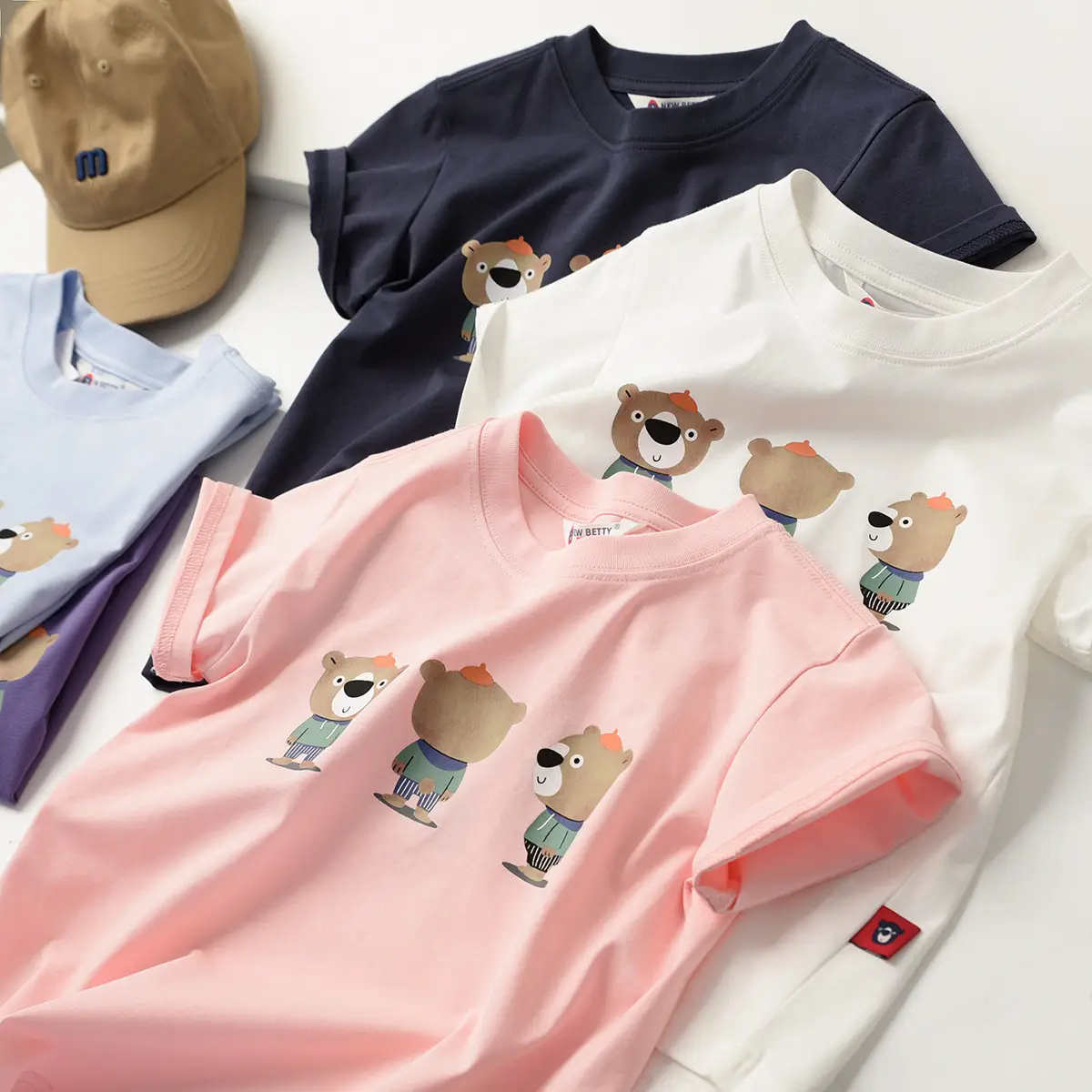 Children's Cartoon T-Shirt Navy Blue Summer - Image 6