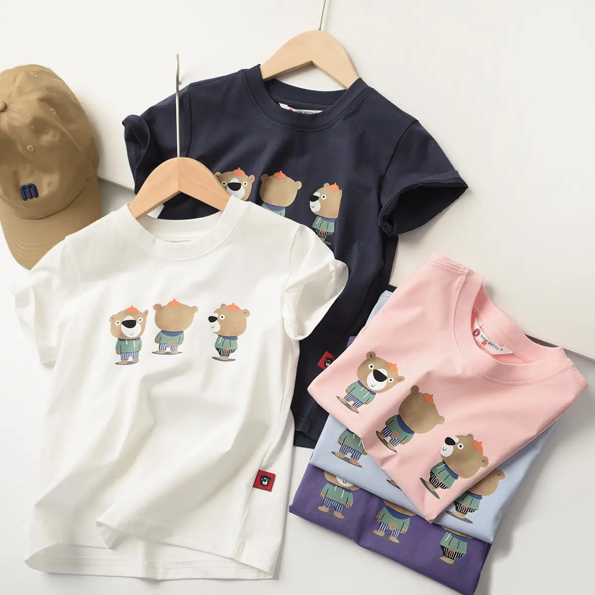 Children's Cartoon T-Shirt Navy Blue Summer - Image 7