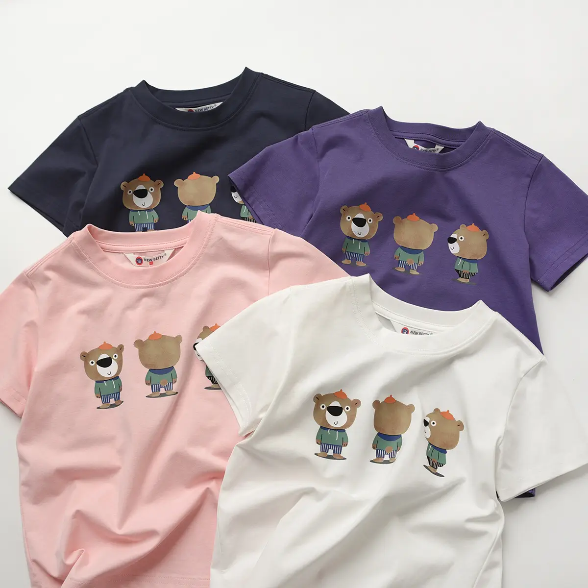 Children's Cartoon T-Shirt Navy Blue Summer - Image 9