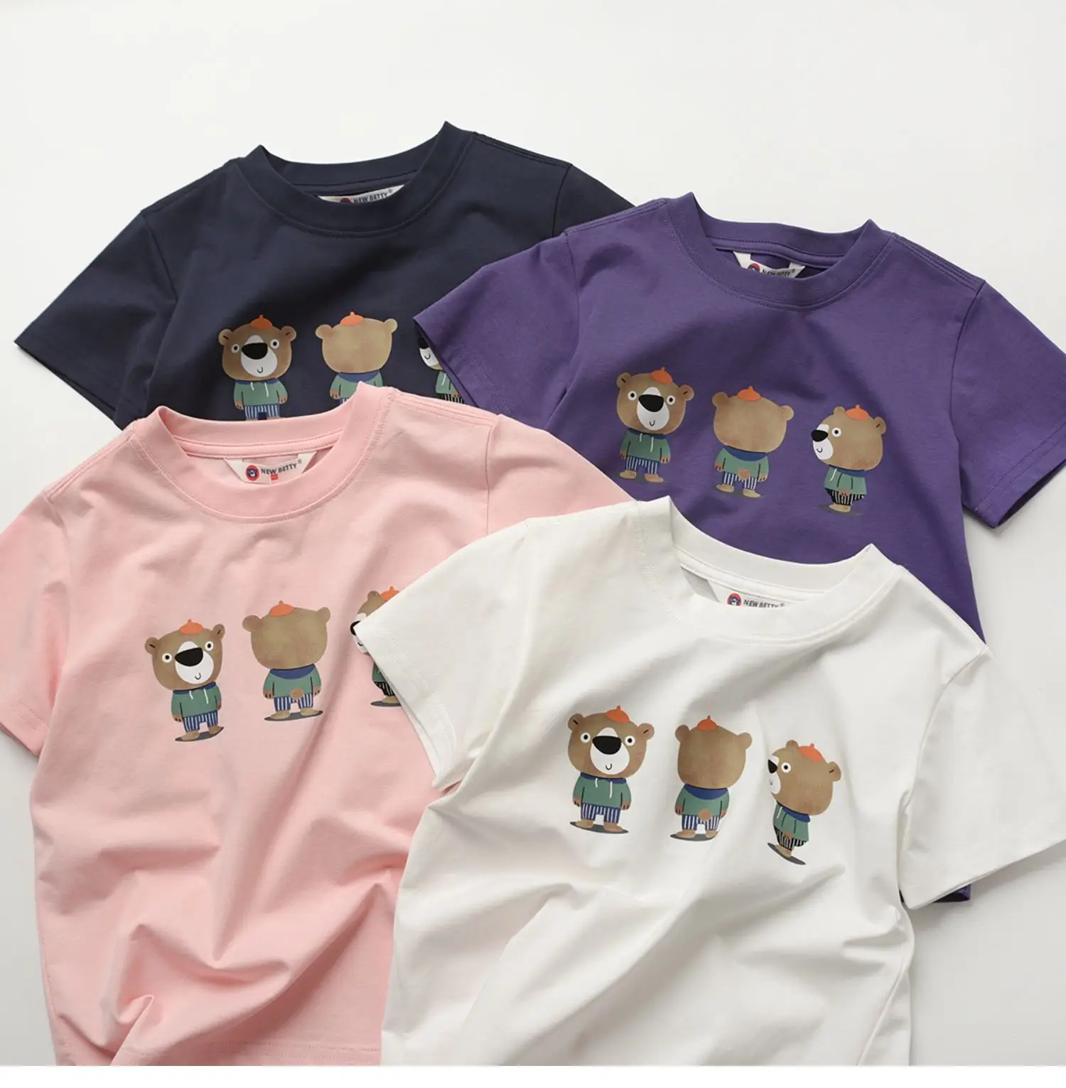 Children's Cartoon T-Shirt Navy Blue Summer — feature 12