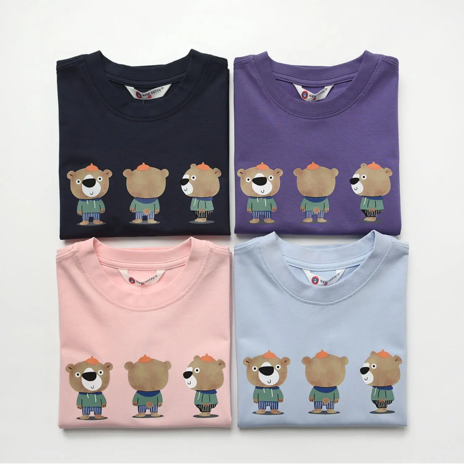 Children's Cartoon T-Shirt Navy Blue Summer — feature 13
