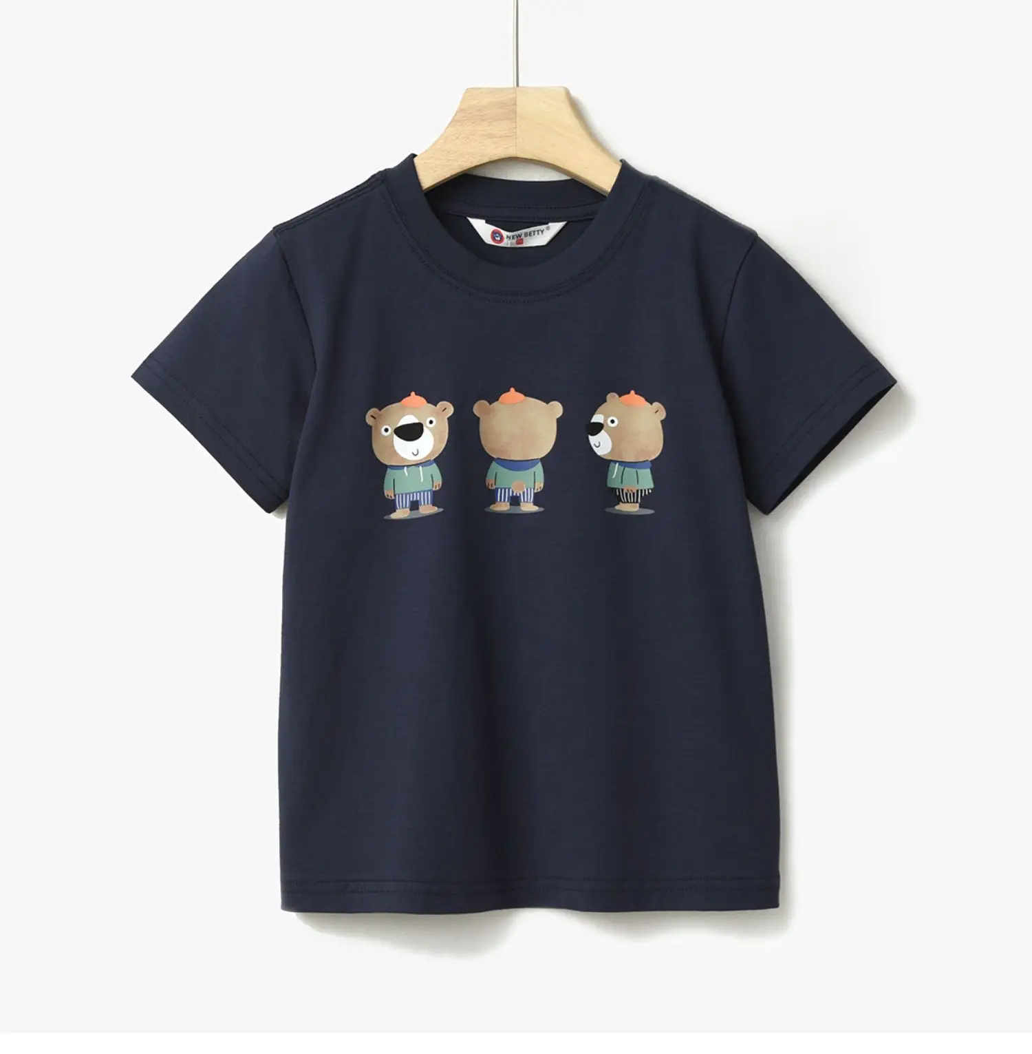 Children's Cartoon T-Shirt Navy Blue Summer — feature 16