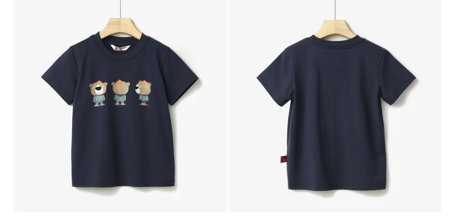 Children's Cartoon T-Shirt Navy Blue Summer — feature 3