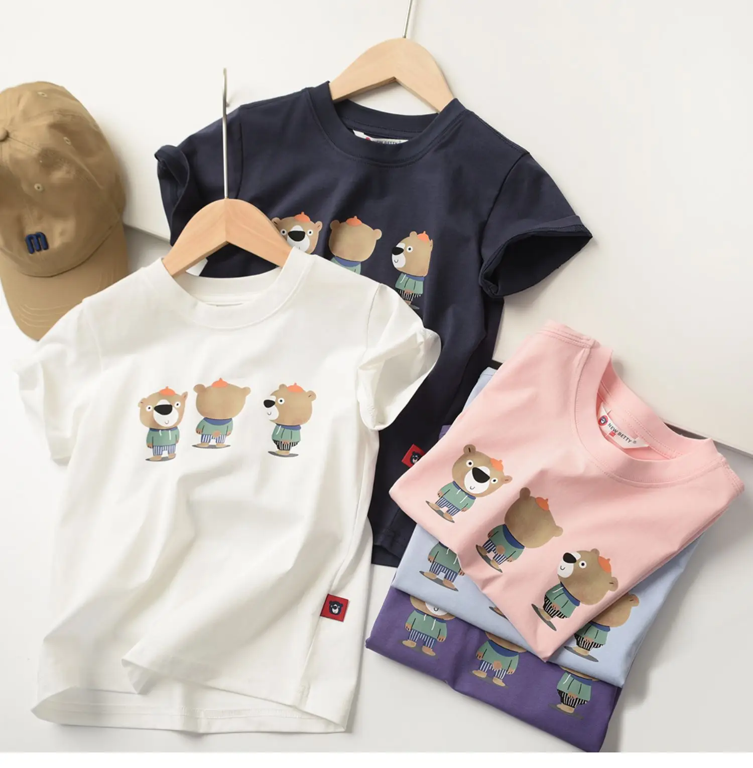 Children's Cartoon T-Shirt Navy Blue Summer — feature 4