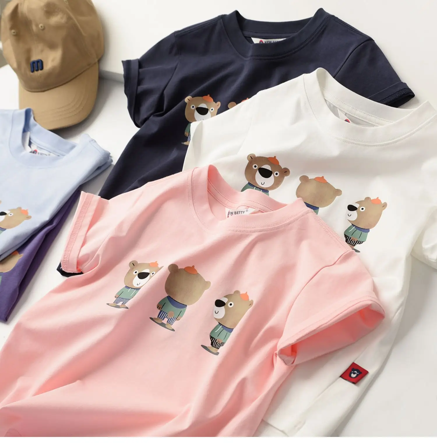 Children's Cartoon T-Shirt Navy Blue Summer — feature 5