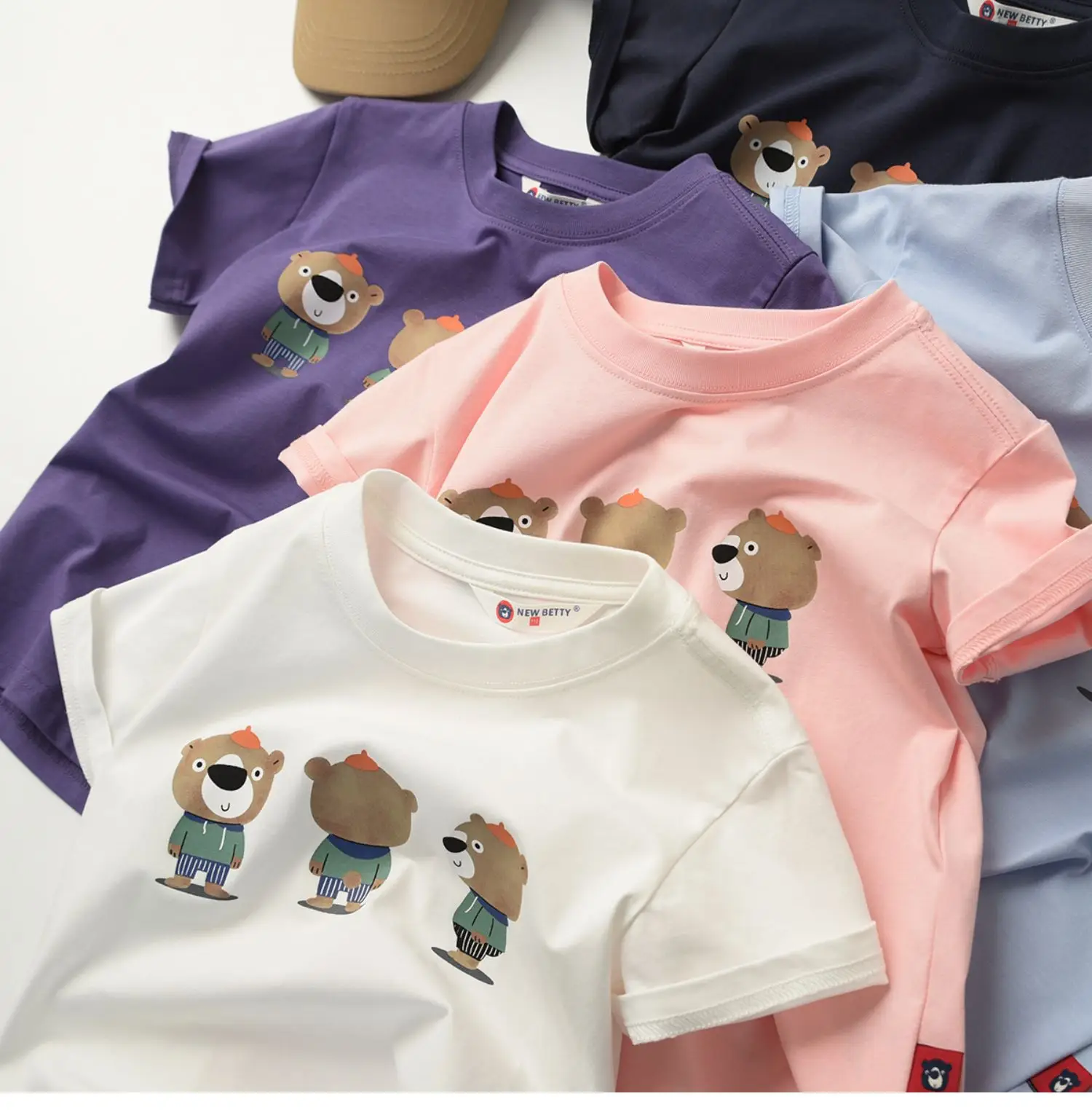 Children's Cartoon T-Shirt Navy Blue Summer — feature 6