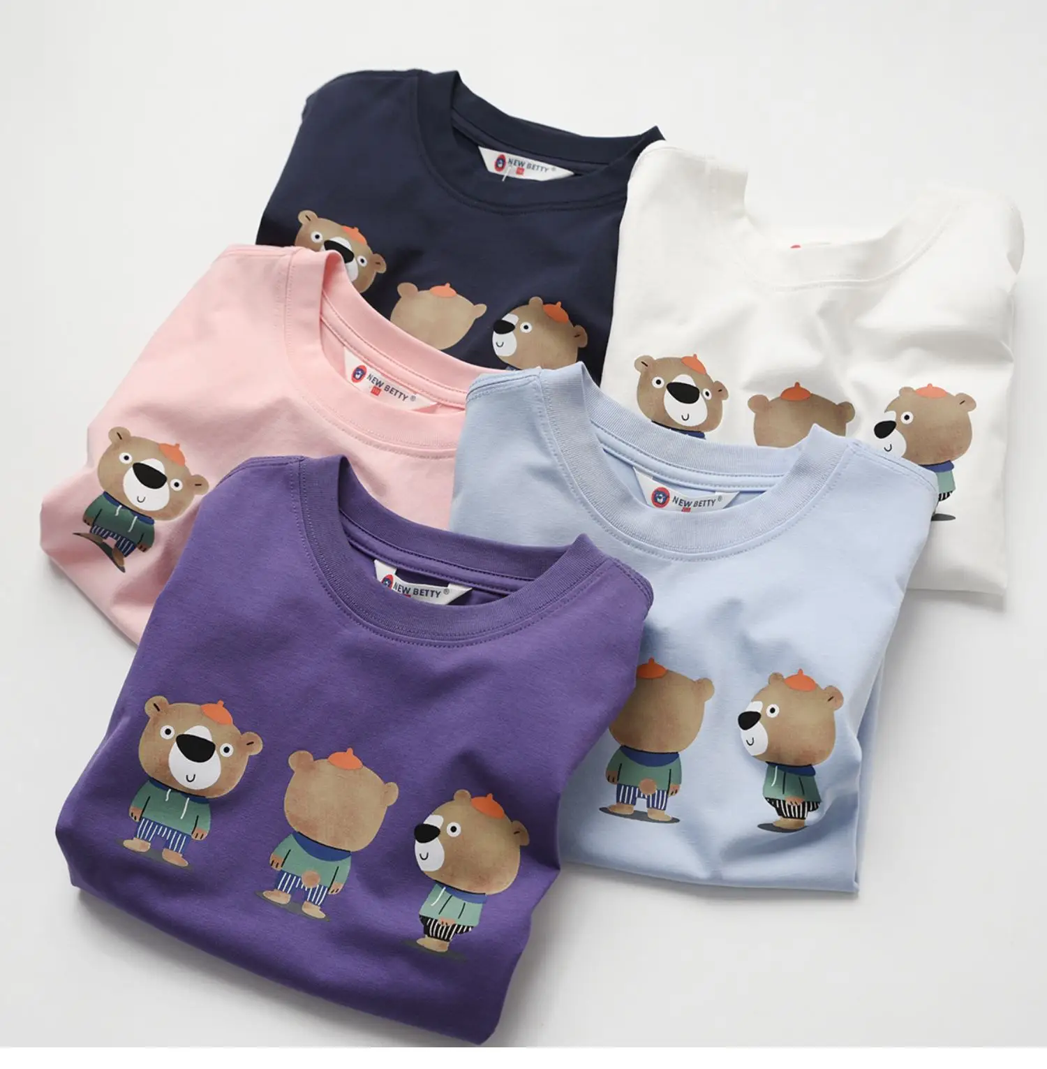Children's Cartoon T-Shirt Navy Blue Summer — feature 9