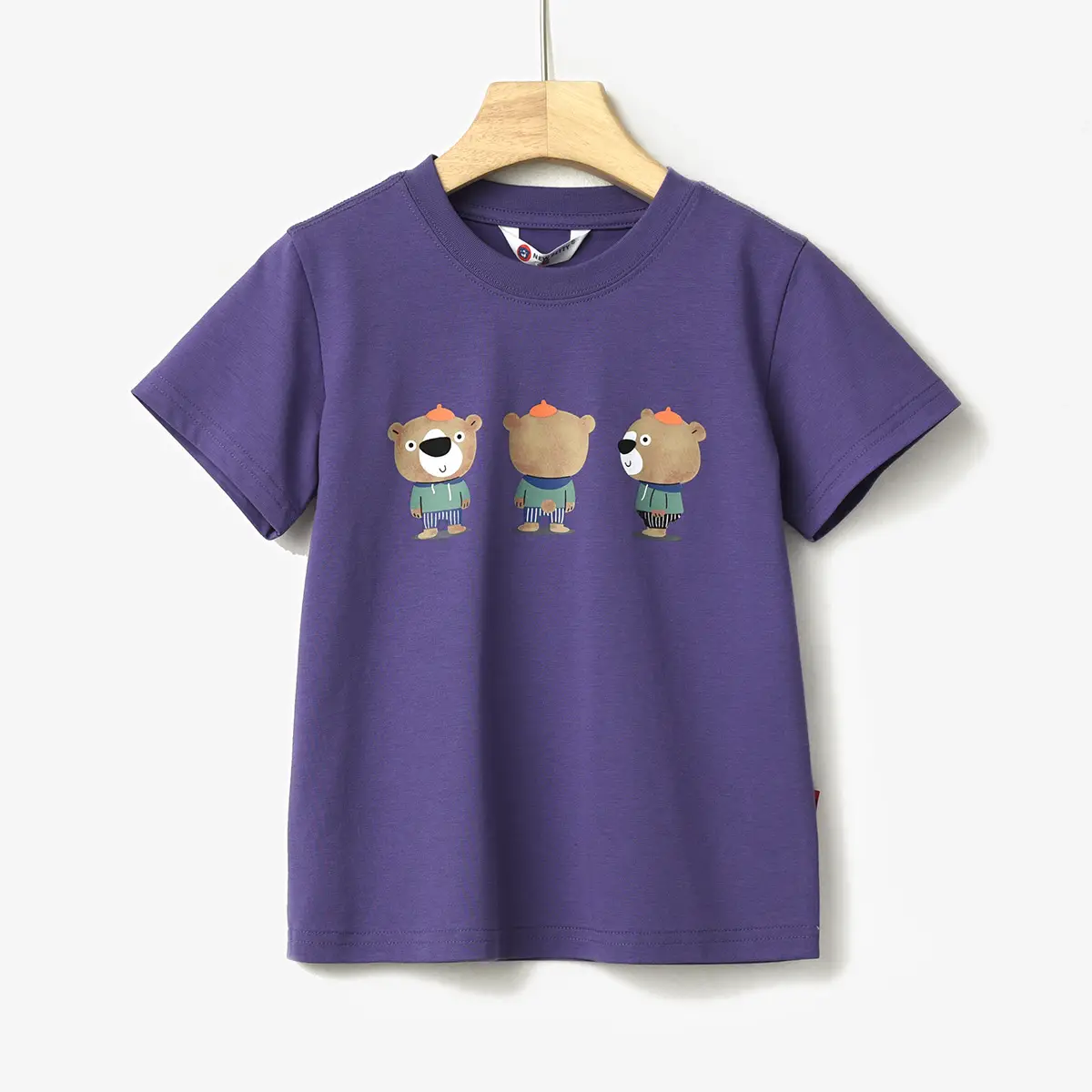 Children's Cartoon T-Shirt Navy Blue Summer - Image 3