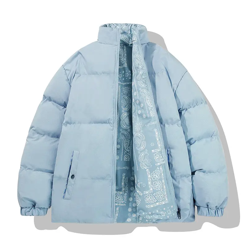 Winter Cashew Flower Padded Coat for Men Women