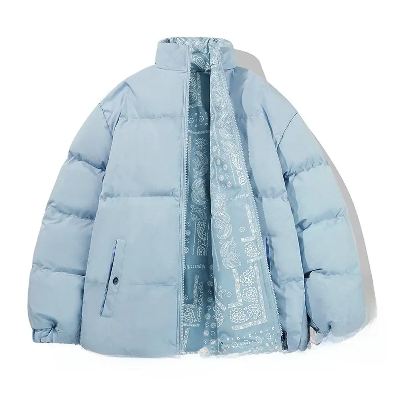 Winter Cashew Flower Padded Coat for Men Women