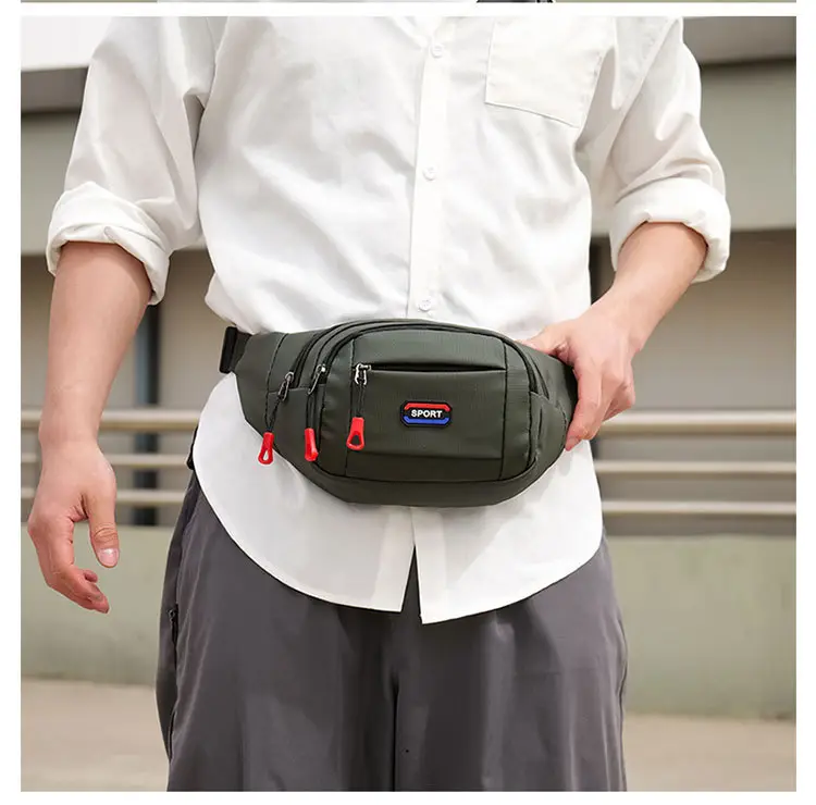 Men's Waterproof Crossbody Sports Bag Black — feature 12