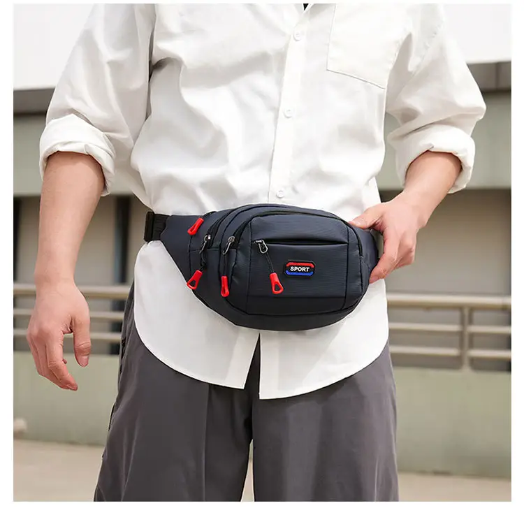 Men's Waterproof Crossbody Sports Bag Black — feature 14