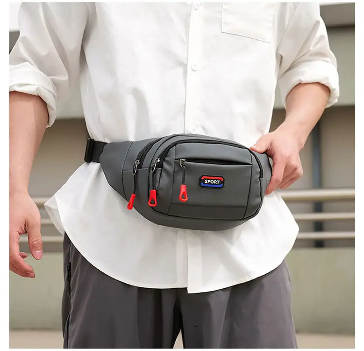 Men's Waterproof Crossbody Sports Bag Black — feature 15