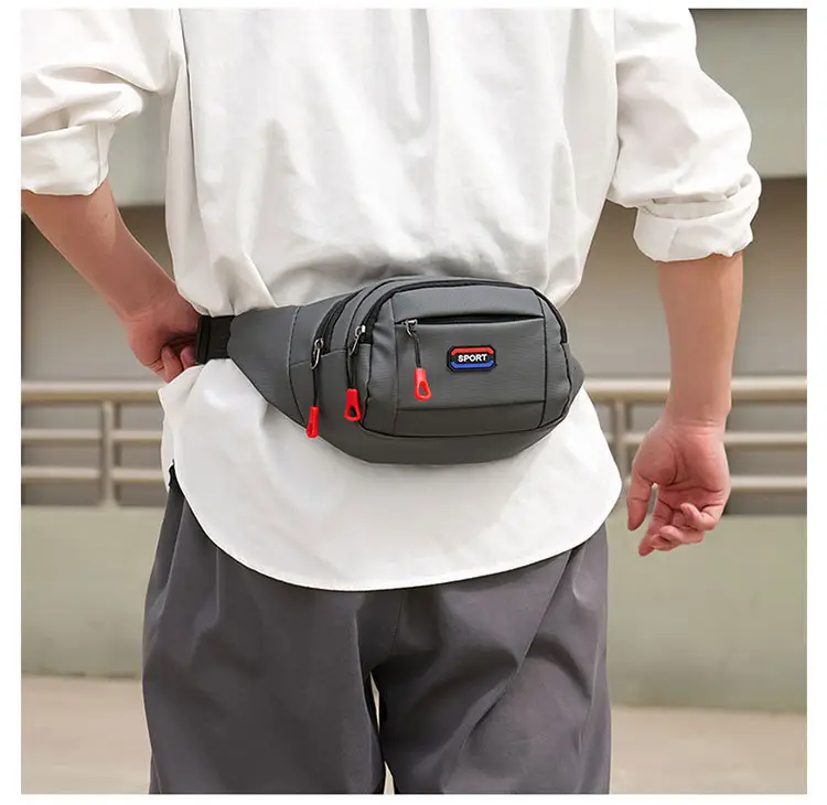 Men's Waterproof Crossbody Sports Bag Black — feature 16