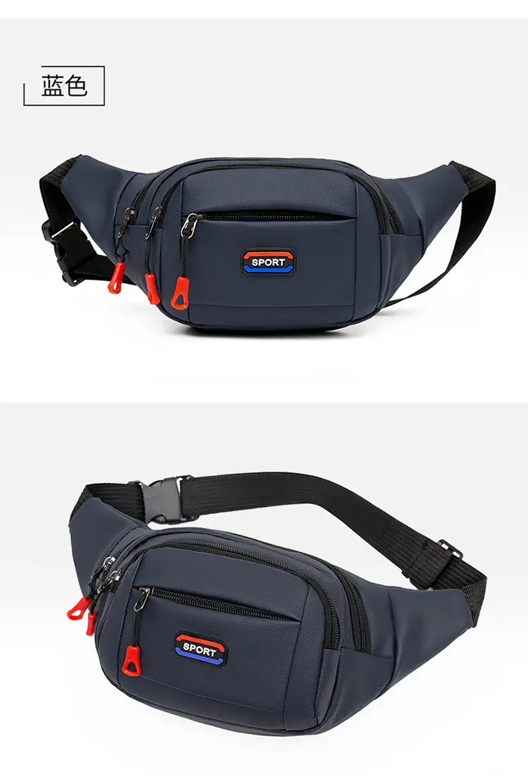 Men's Waterproof Crossbody Sports Bag Black — feature 21