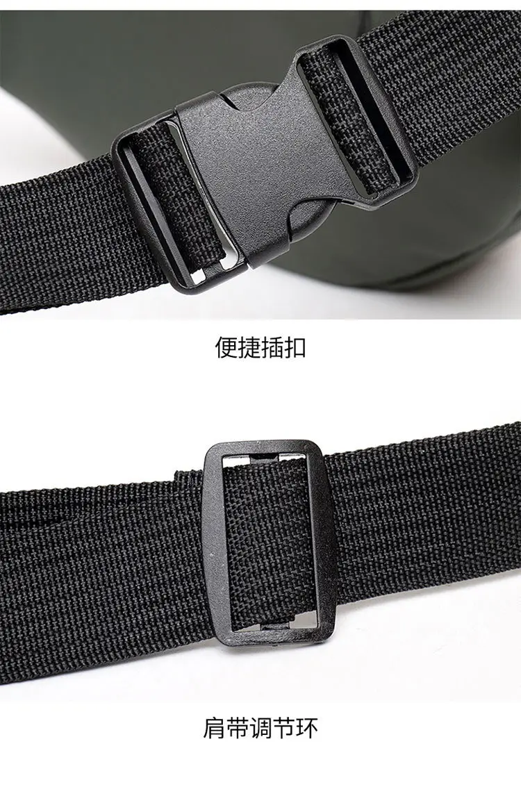 Men's Waterproof Crossbody Sports Bag Black — feature 27