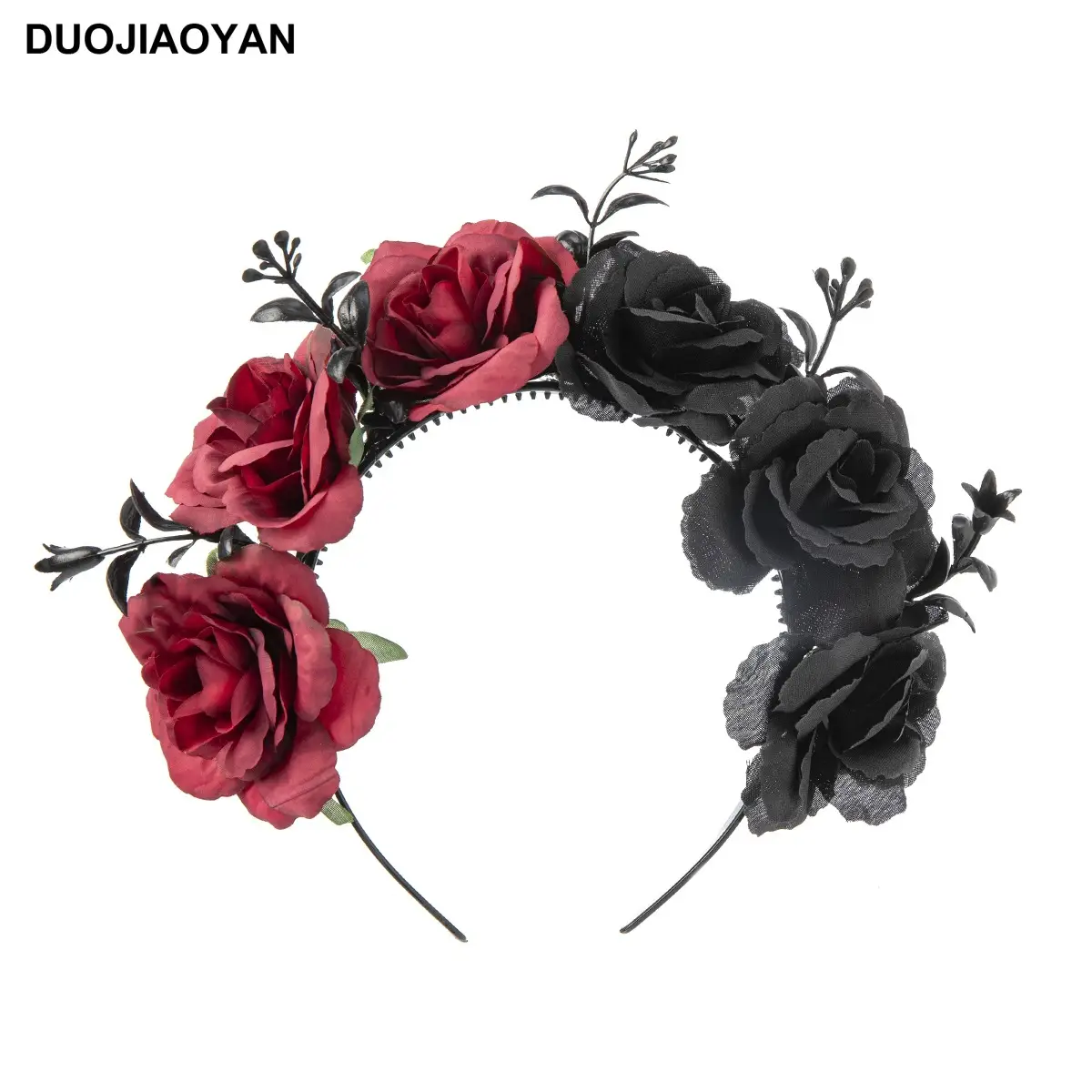 Blue White Rose Headband for Cosplay Party & Halloween - Image 16