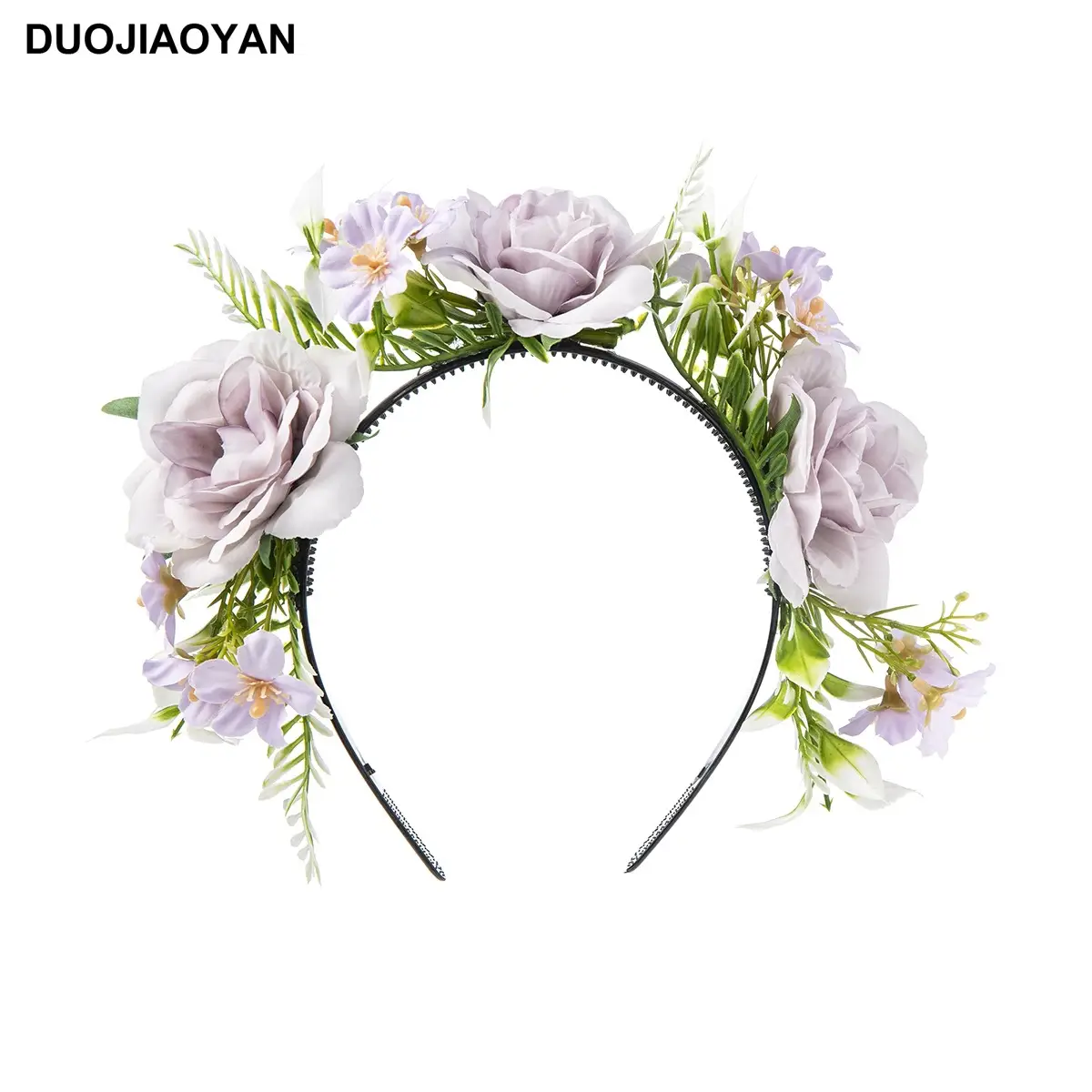 Blue White Rose Headband for Cosplay Party & Halloween - Image 17