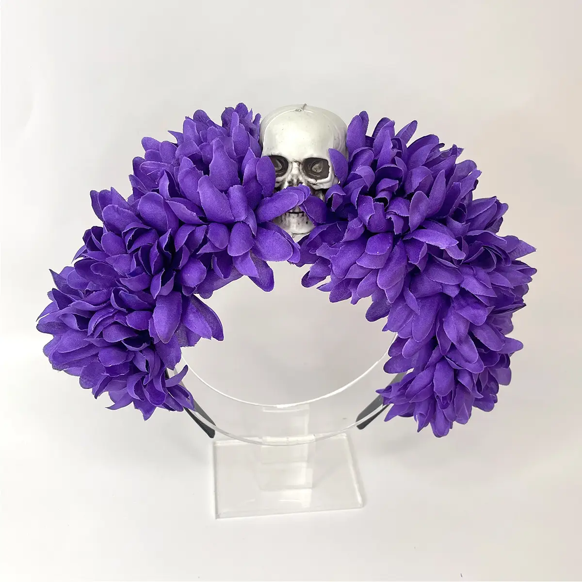 Blue White Rose Headband for Cosplay Party & Halloween - Image 35