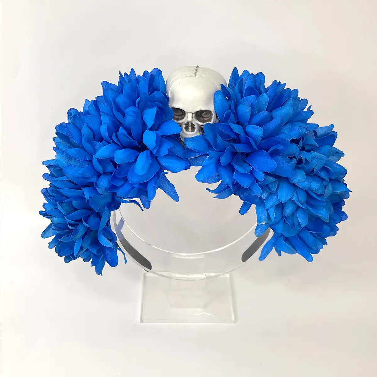 Blue White Rose Headband for Cosplay Party & Halloween - Image 40