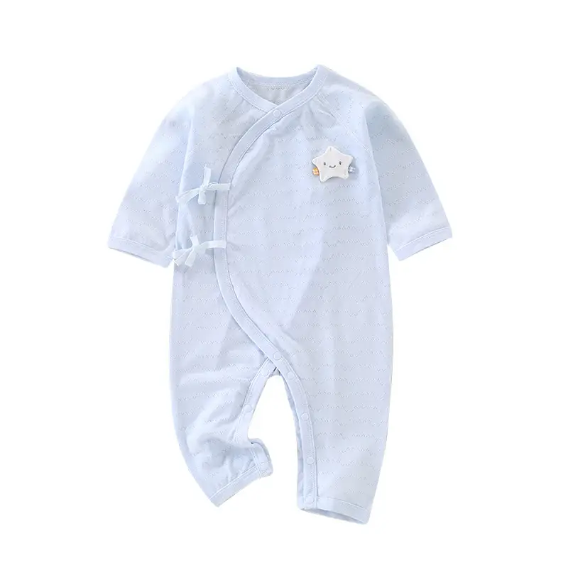 Baby Modal Summer Jumpsuit White Elastic Newborn - Image 9
