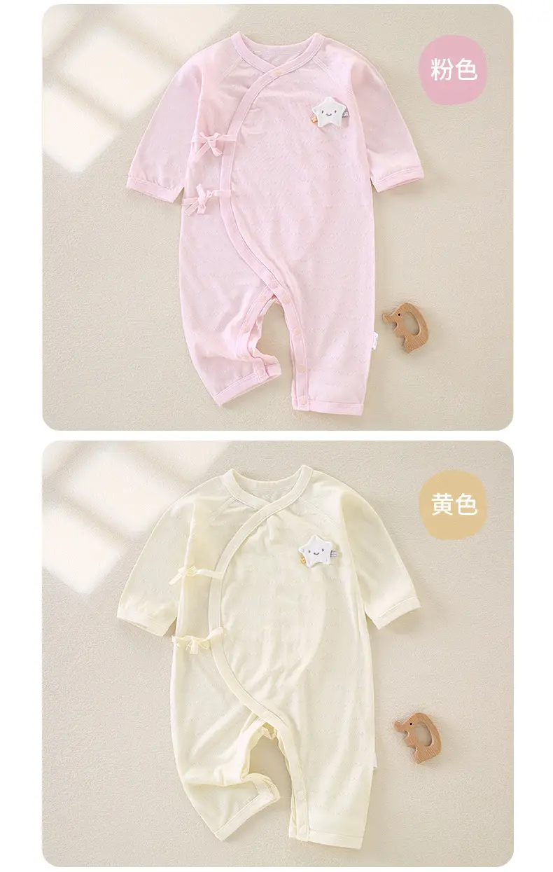 Baby Modal Summer Jumpsuit White Elastic Newborn — feature 13