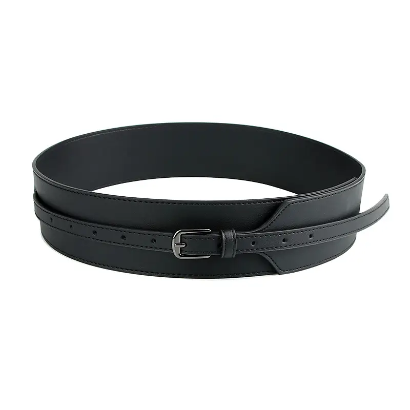 New Cross-border Women's Waist Cover Belt Decorative Suit Coat Skirt - Image 7
