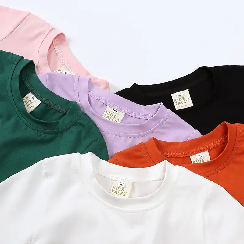 Lilac Cotton T-Shirt for Kids Summer Wear - Image 26