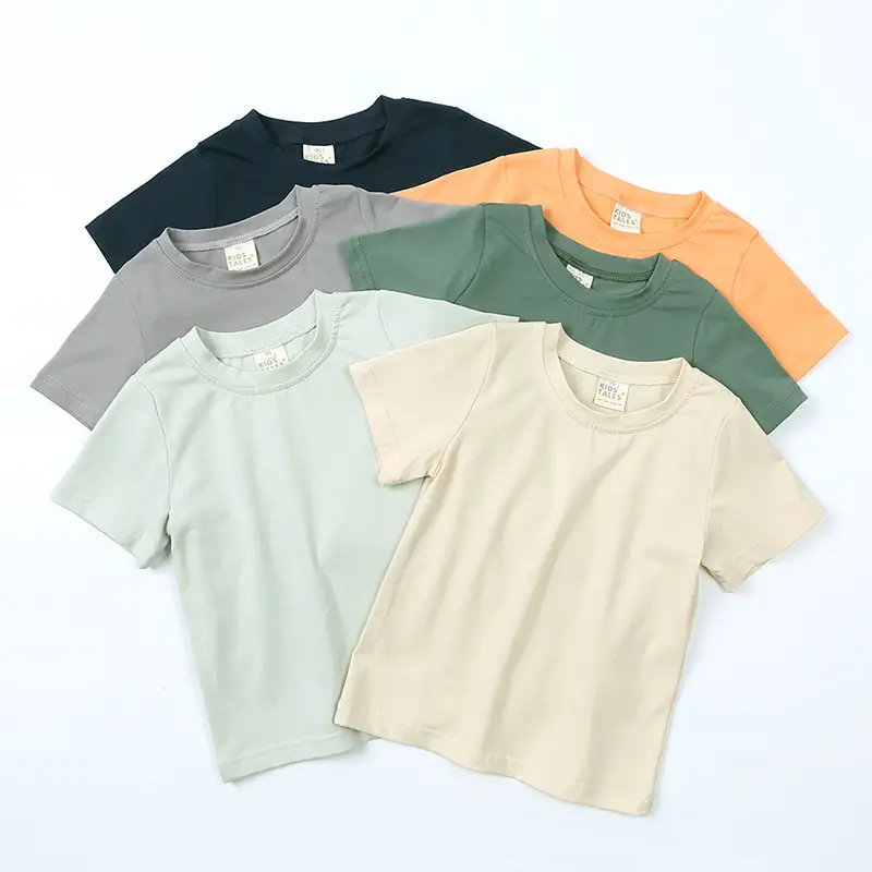 Lilac Cotton T-Shirt for Kids Summer Wear - Image 28