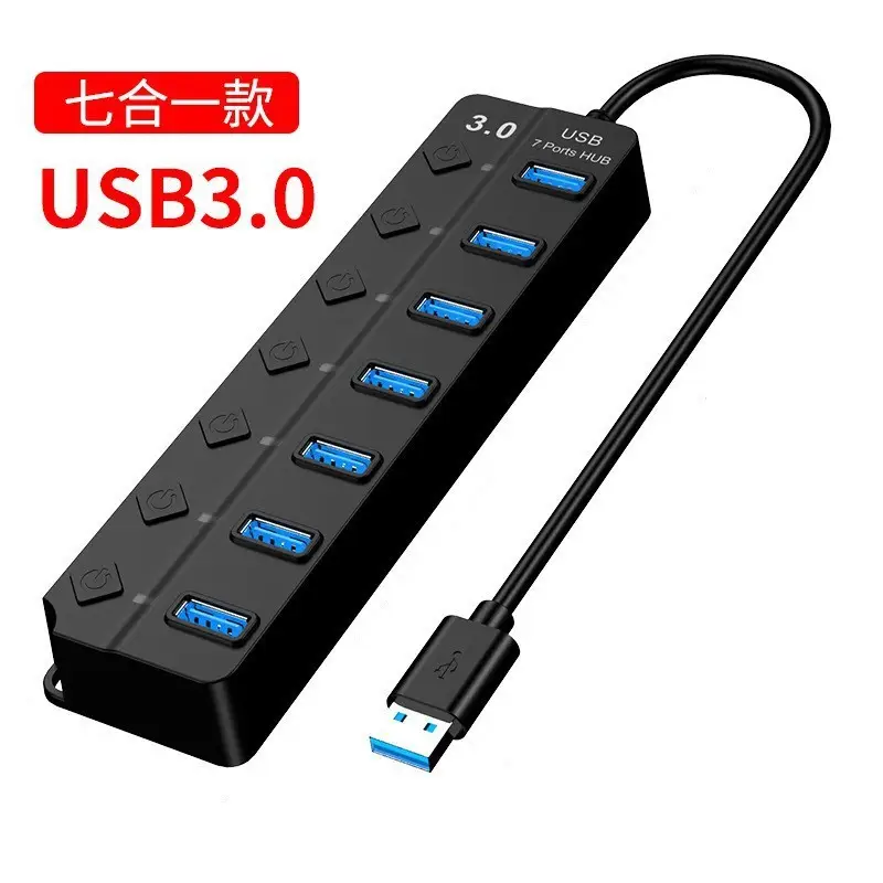 7-Port USB3.0 Hub with Diamond Button - Image 5